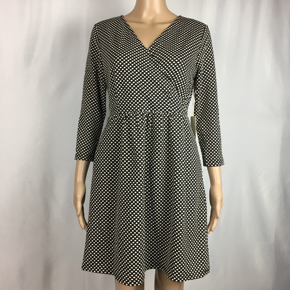 41 Hawthorn Black and White Polka Dot Dress